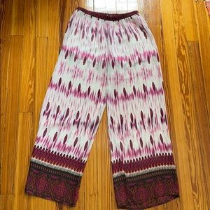 Wide leg slim pants